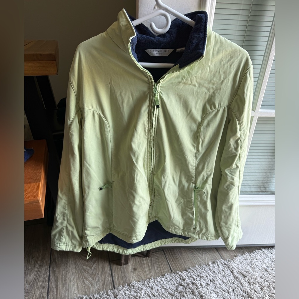 Light Green Zip-Up Jacket